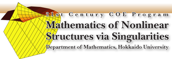 21st Century COE Program : Mathematics of Nonlinear Structure via Singularity