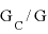 
$\mathrm{G}_{\mathrm{c}}/\mathrm{G}$
