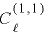 
$C_{\ell}^{(1,1)}$
